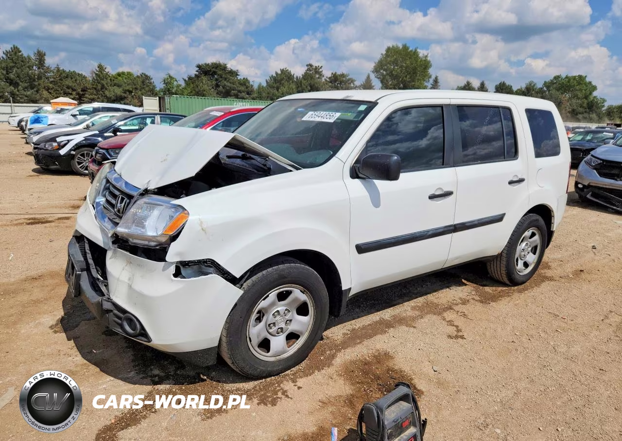 2015 Honda Pilot Lx VIN:5FNYF4H22FB014443 - 1