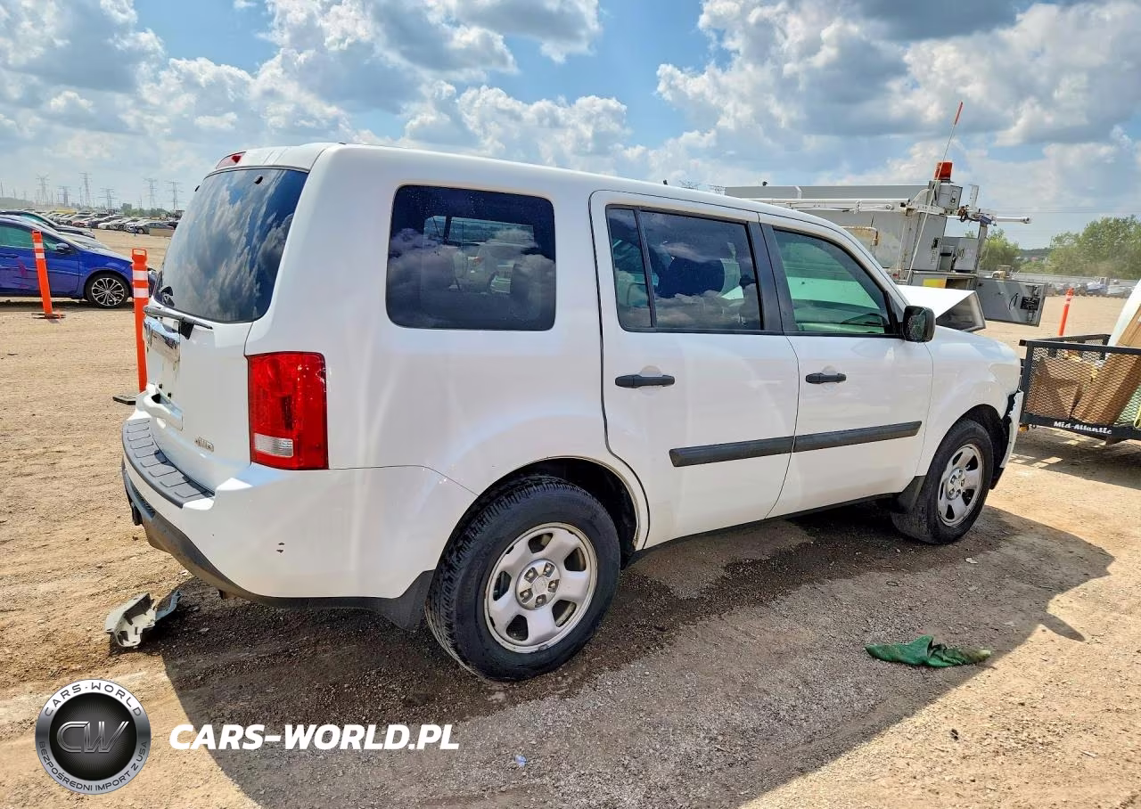 2015 Honda Pilot Lx VIN:5FNYF4H22FB014443 - 3
