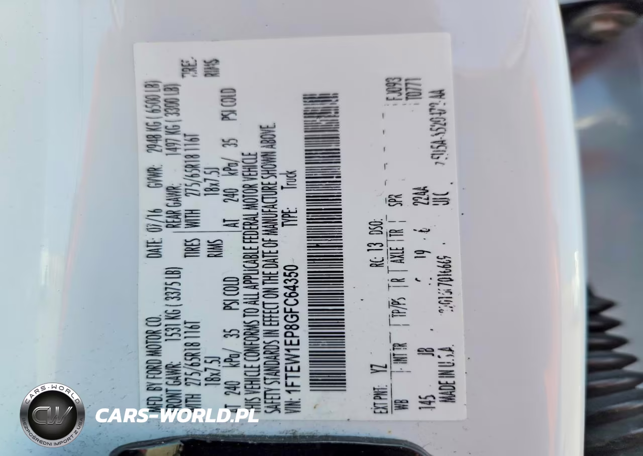 2016 Ford F150 Supercrew VIN:1FTEW1EP8GFC64350 - 12