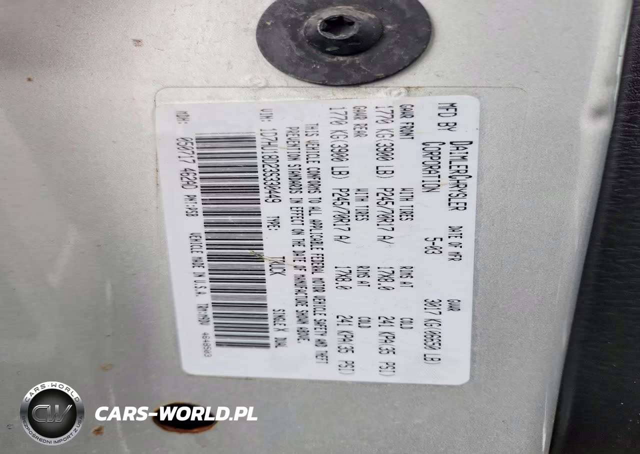 2003 Dodge Ram 1500 St VIN:1D7HU18D23S330449 - 12
