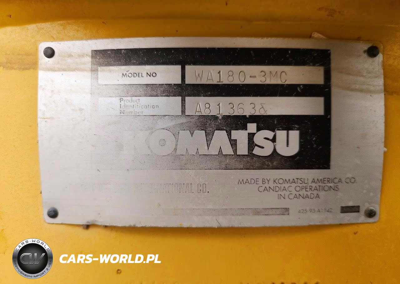 2003 Komatsu Wheel Loader VIN:A81363 - 10