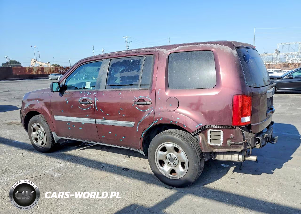 2010 Honda Pilot Lx VIN:5FNYF3H23AB021405 - 2