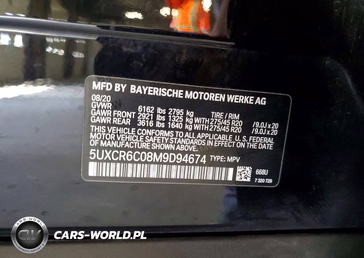 2021 BMW X5 xDrive40I VIN:5UXCR6C08M9D94674 - 13