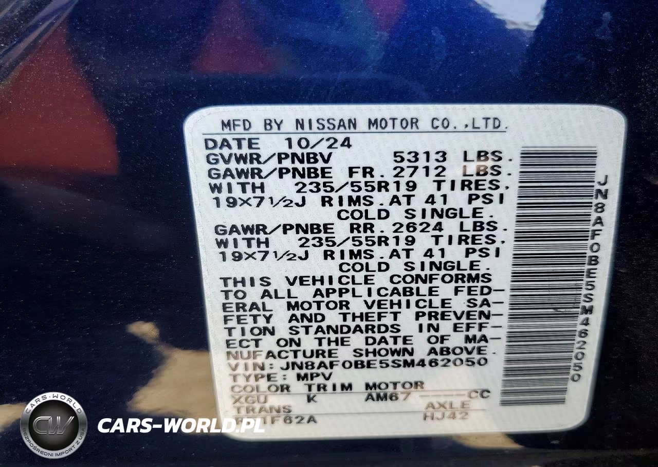 2025 Nissan Ariya Engage VIN:JN8AF0BE5SM462050 - 13