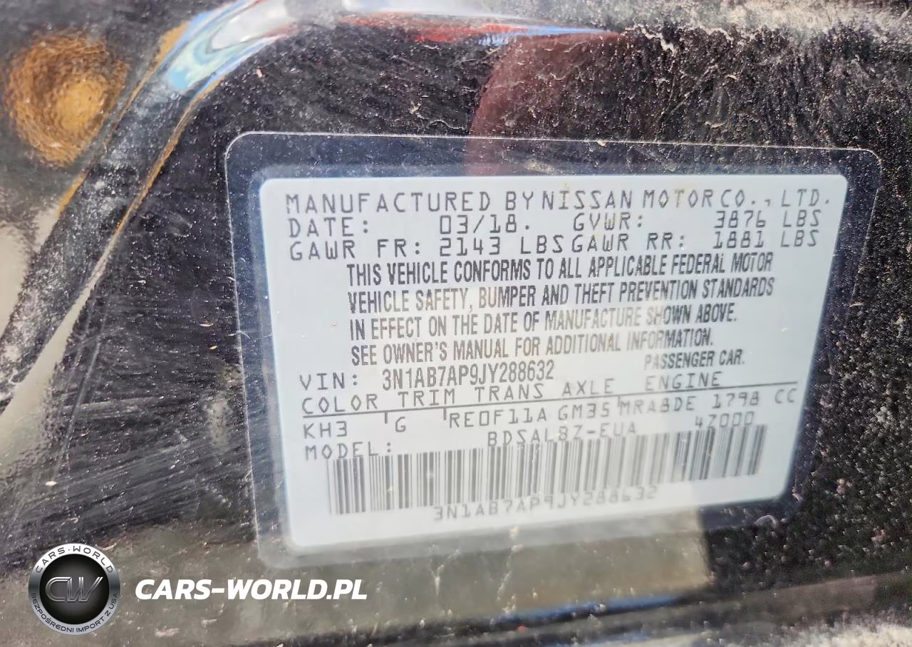 2018 Nissan Sentra S VIN:3N1AB7AP9JY288632 - 12