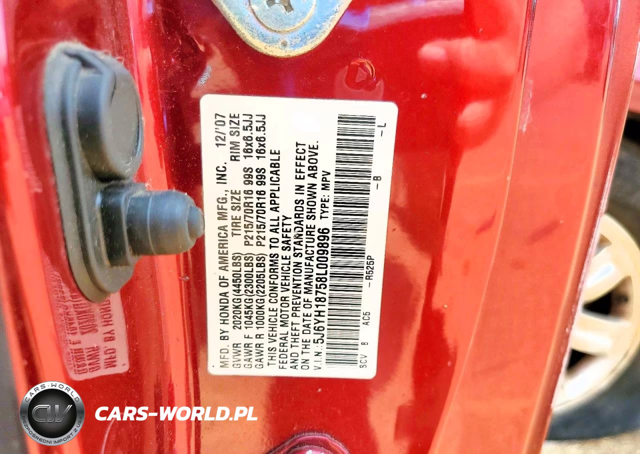 2008 Honda Element Ex VIN:5J6YH18758L009896 - 12