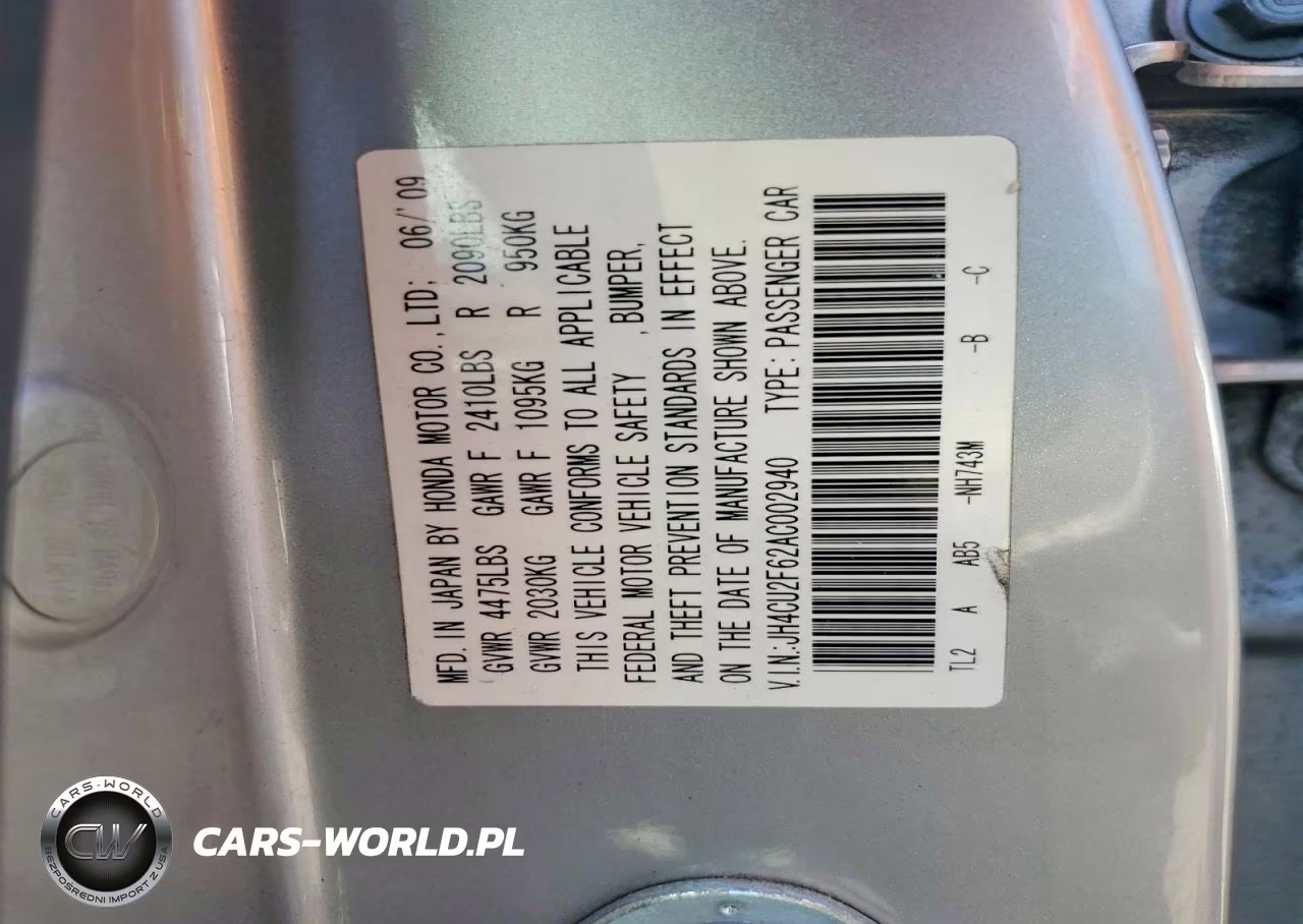 2010 Acura Tsx VIN:JH4CU2F62AC002940 - 13