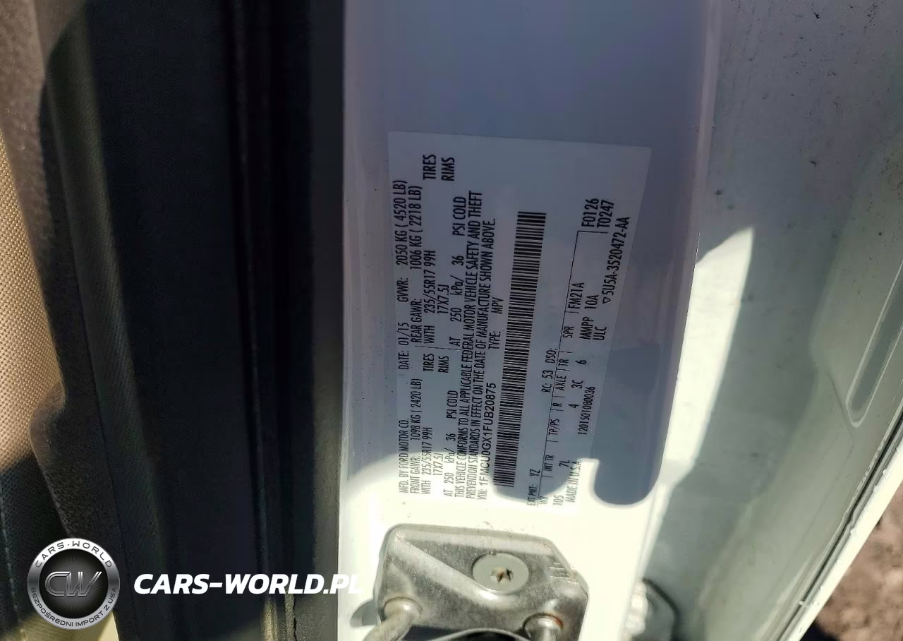 2015 Ford Escape Se VIN:1FMCU0GX1FUB20875 - 13