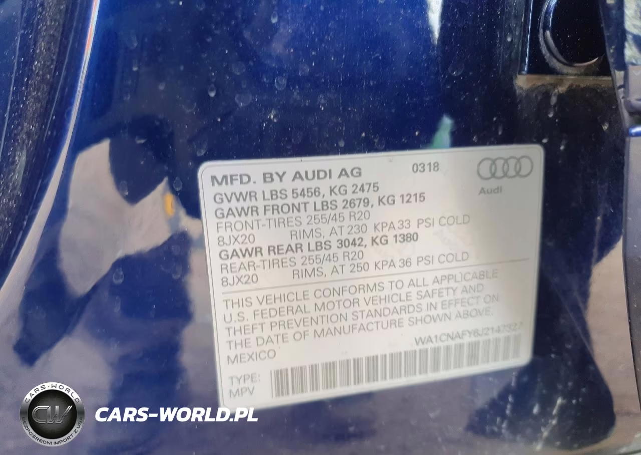 2018 Audi Q5 Prestige VIN:WA1CNAFY6J2147327 - 12