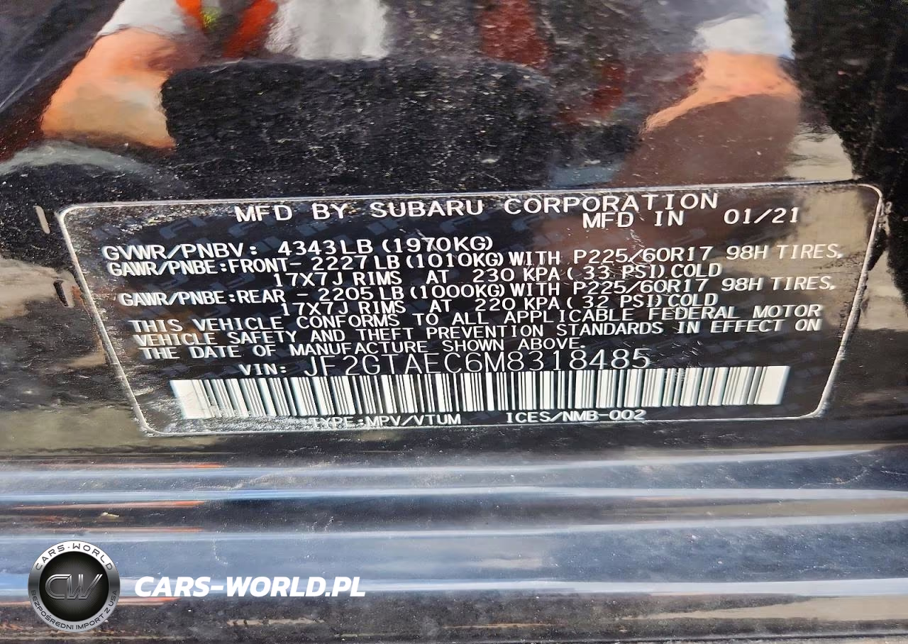 2021 Subaru Crosstrek Premium VIN:JF2GTAEC6M8318485 - 12