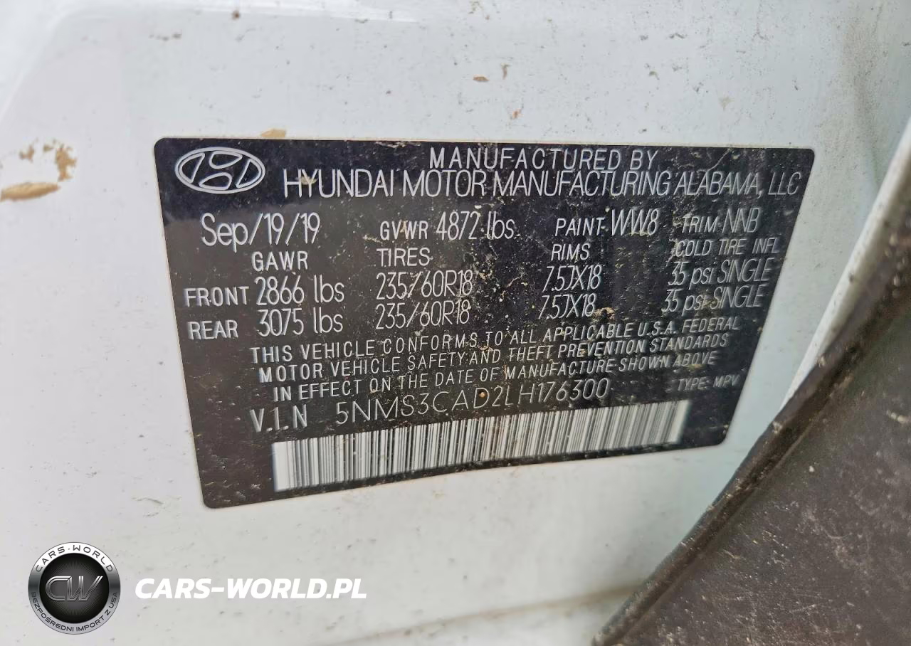 2020 Hyundai Santa Fe Sel VIN:5NMS3CAD2LH176300 - 13
