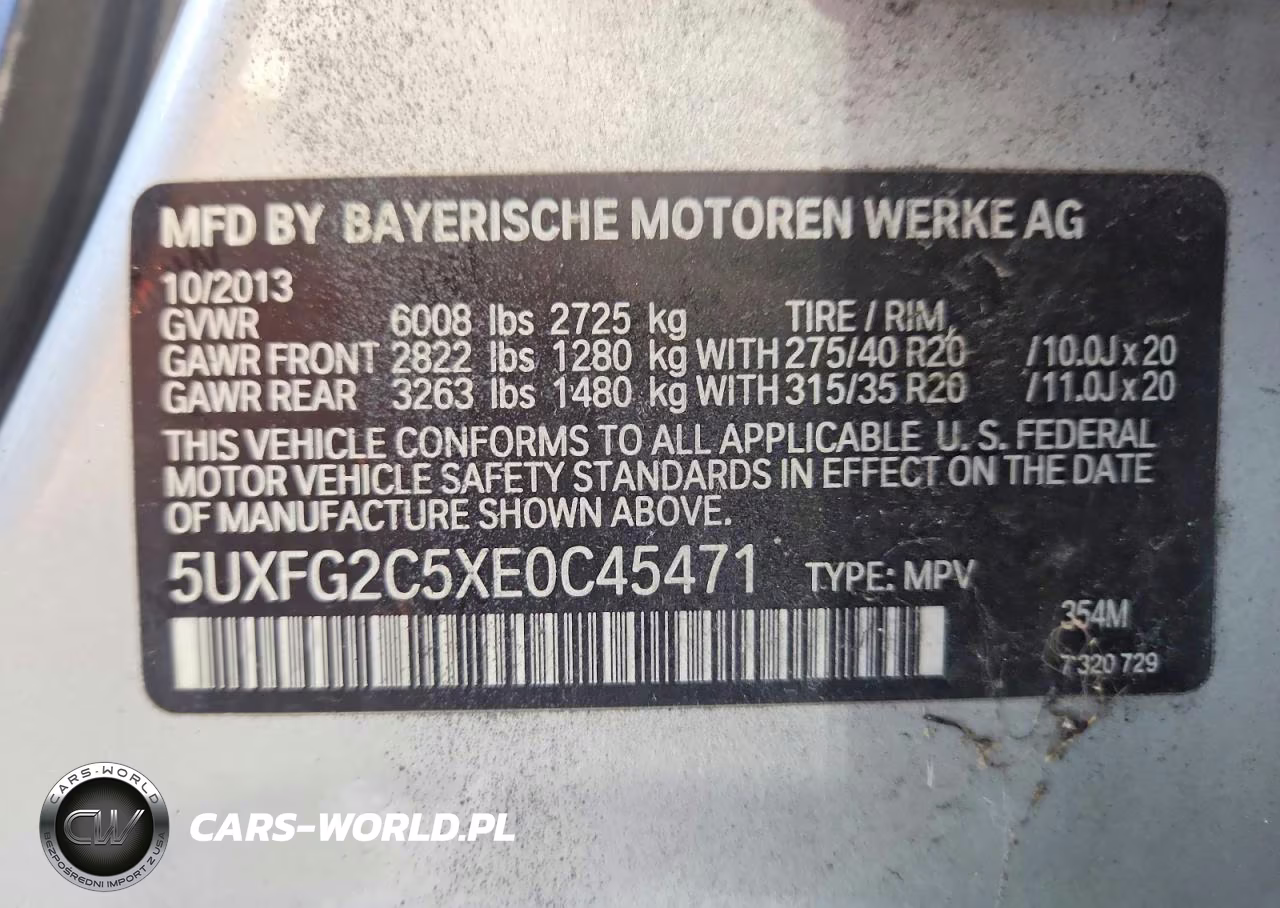 2014 BMW X6 xDrive35I VIN:5UXFG2C5XE0C45471 - 13