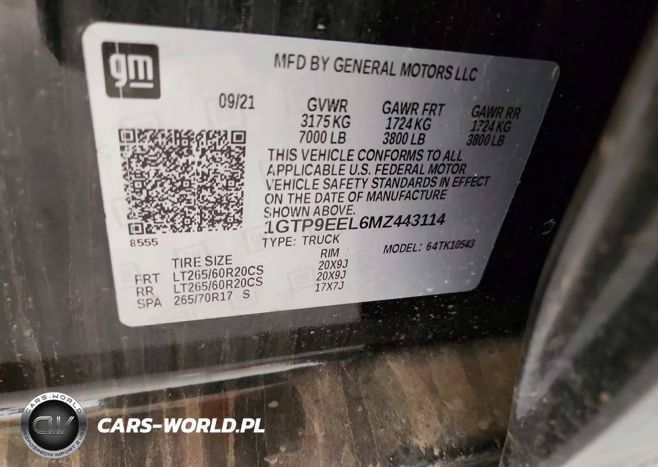 2021 GMC Sierra 1500 4Wd Short Box At4 VIN:1GTP9EEL6MZ443114 - 12