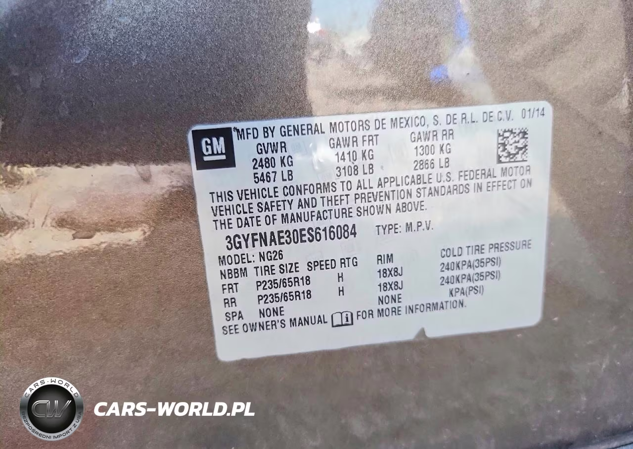 2014 Cadillac Srx VIN:3GYFNAE30ES616084 - 13