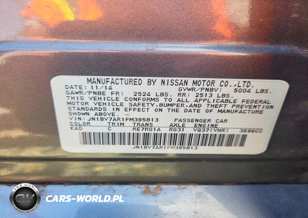 2015 Infiniti Q50 Premium VIN:JN1BV7AR1FM395813 - 12