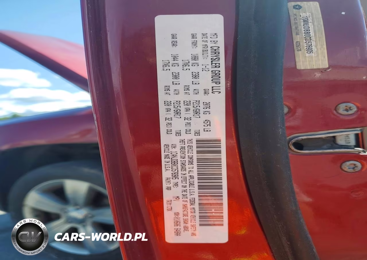 2012 Jeep Compass Sport VIN:1C4NJDBB0CD576905 - 12