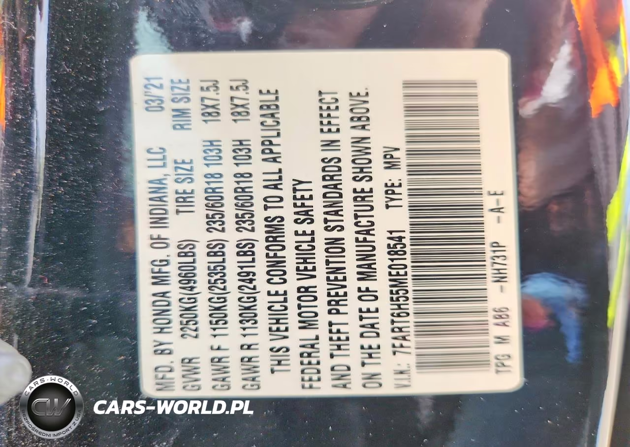 2021 Honda Cr-V Ex VIN:7FART6H55ME018541 - 13