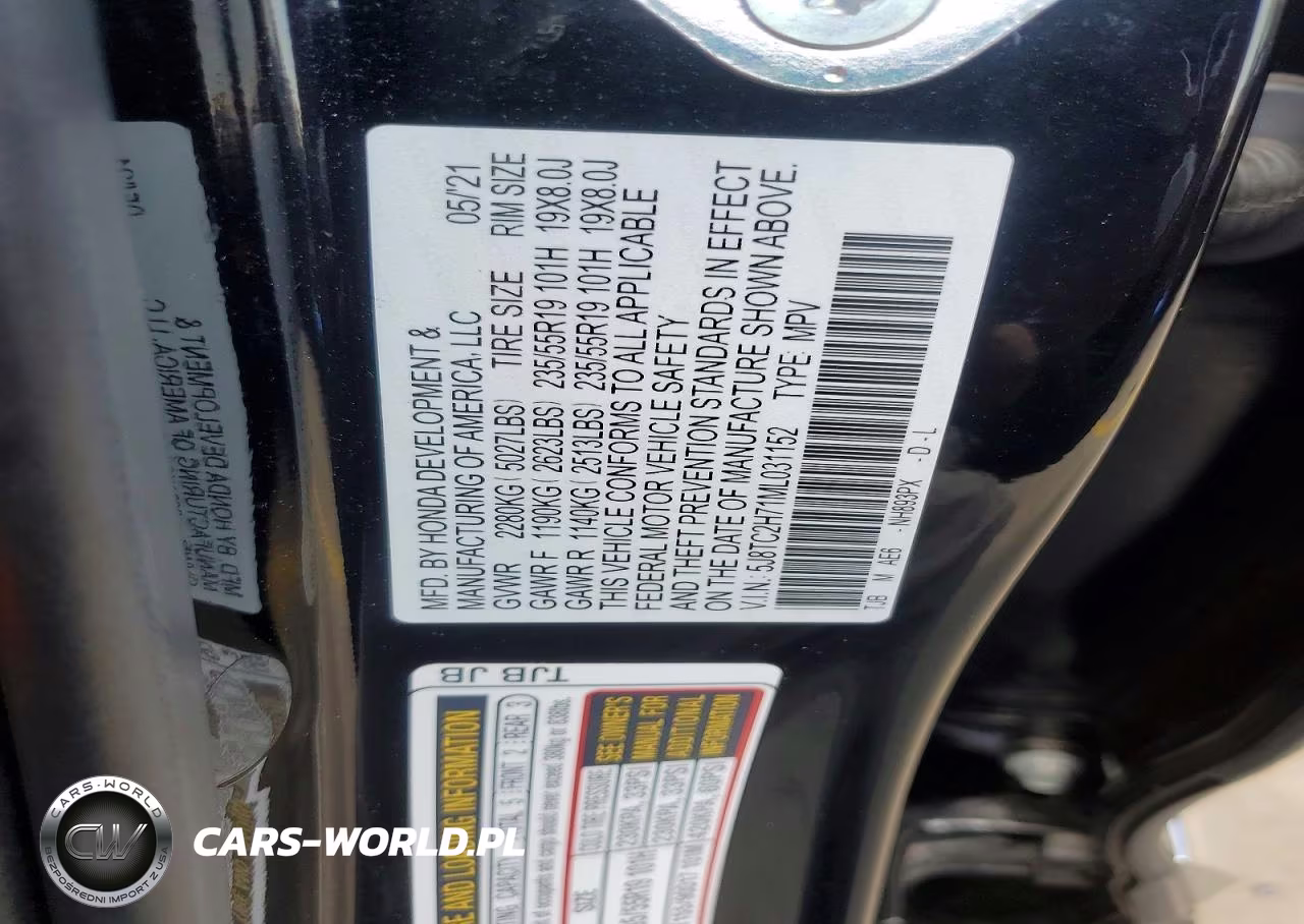 2021 Acura Rdx Advance VIN:5J8TC2H71ML031152 - 14