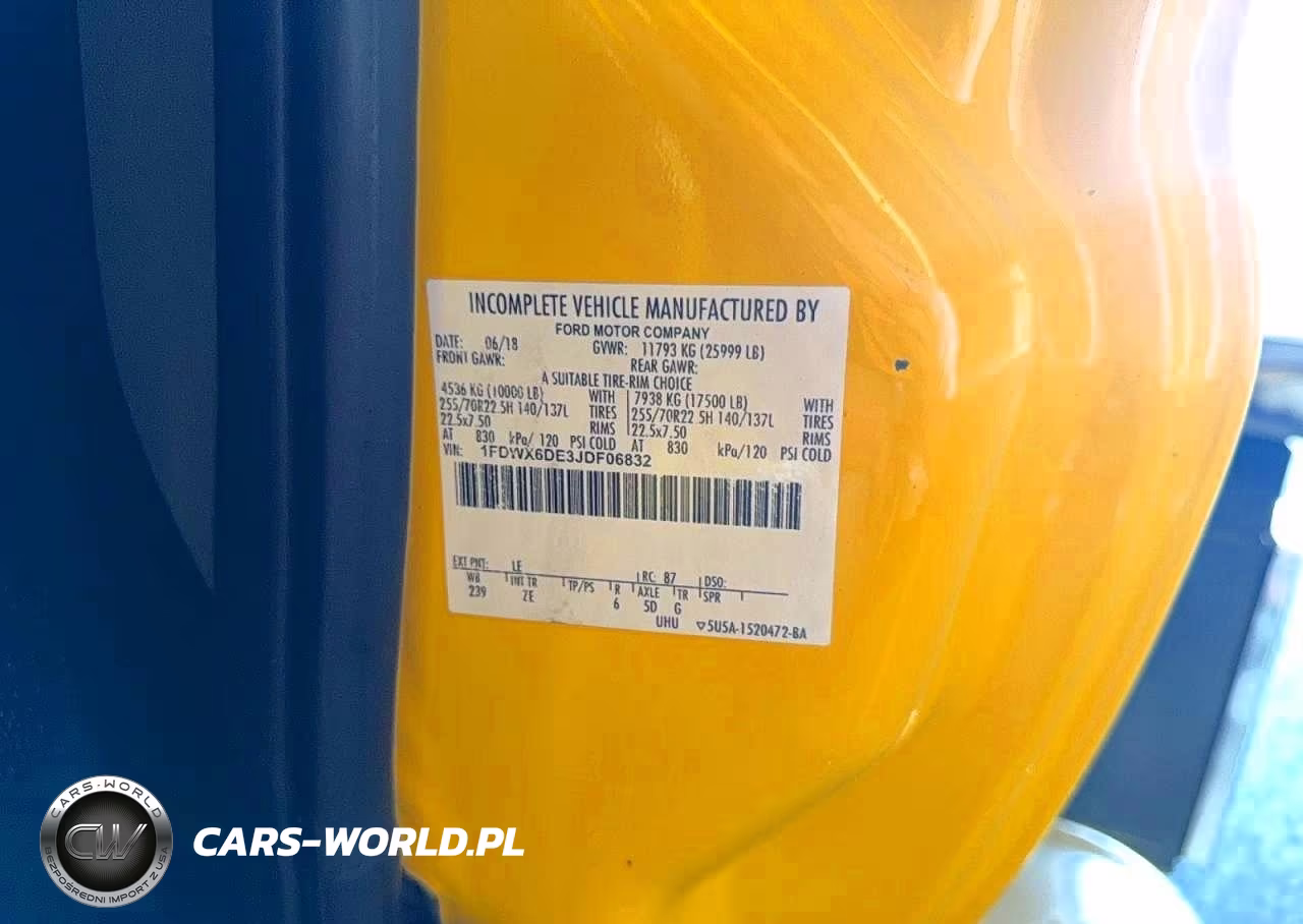 2018 Ford F650 Super Duty VIN:1FDWX6DE3JDF06832 - 10