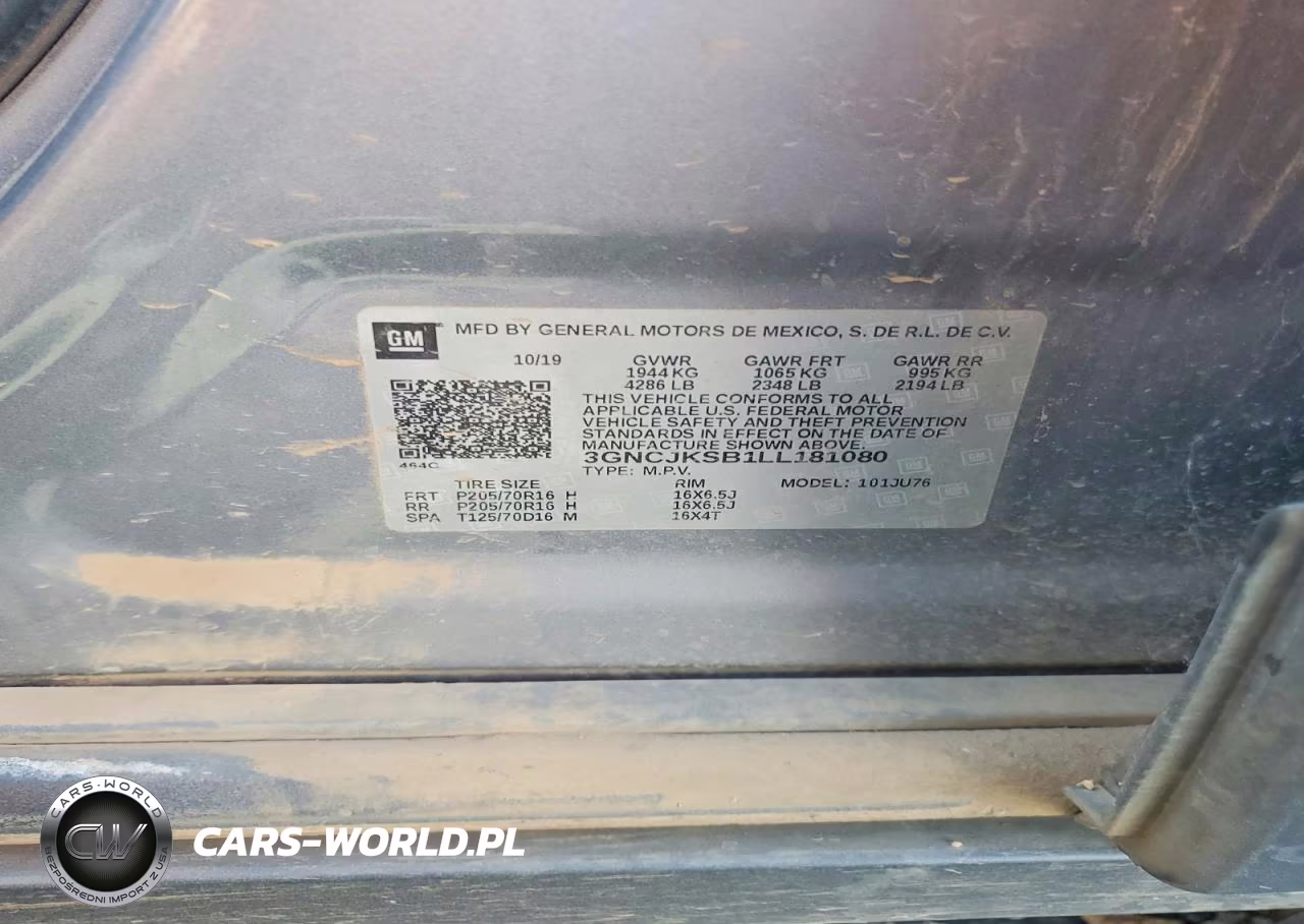 2020 Chevrolet Trax Ls VIN:3GNCJKSB1LL181080 - 13