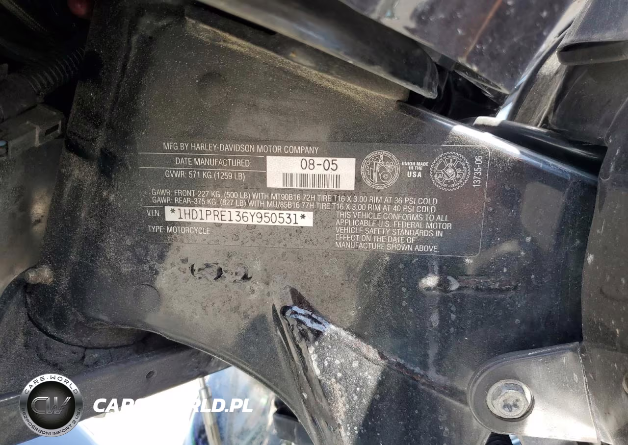 2006 Harley-Davidson Flhtcuse VIN:1HD1PRE136Y950531 - 8