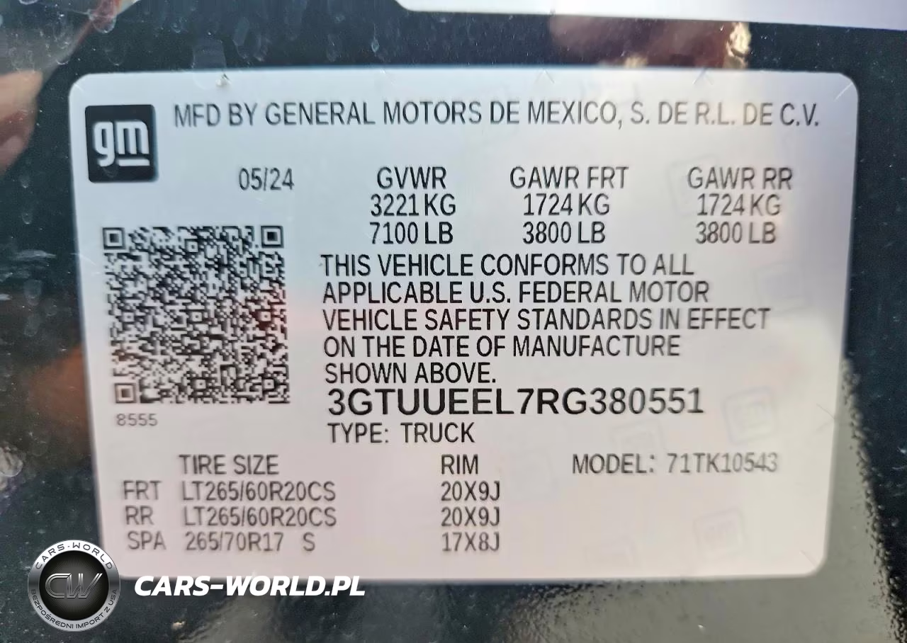 2024 GMC Sierra K1500 At4 VIN:3GTUUEEL7RG380551 - 12