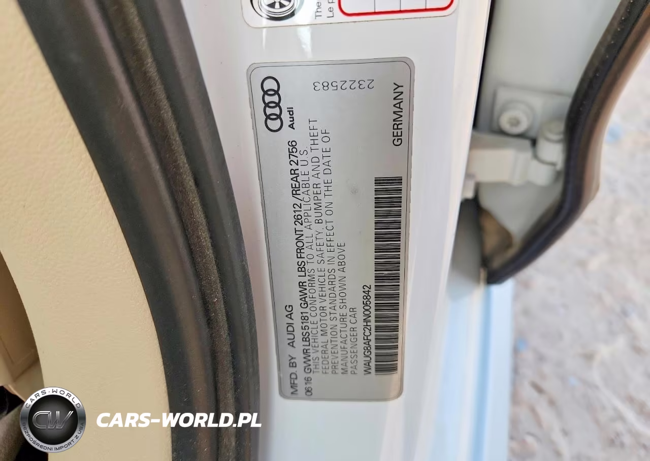 2017 Audi A6 Premium Plus VIN:WAUG8AFC2HN005842 - 13