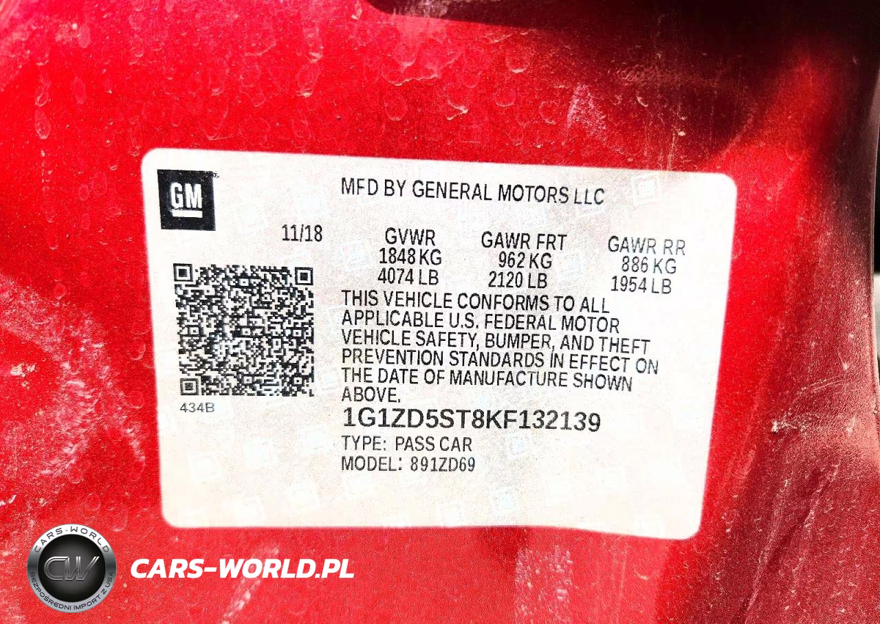 2019 Chevrolet Malibu Lt VIN:1G1ZD5ST8KF132139 - 12