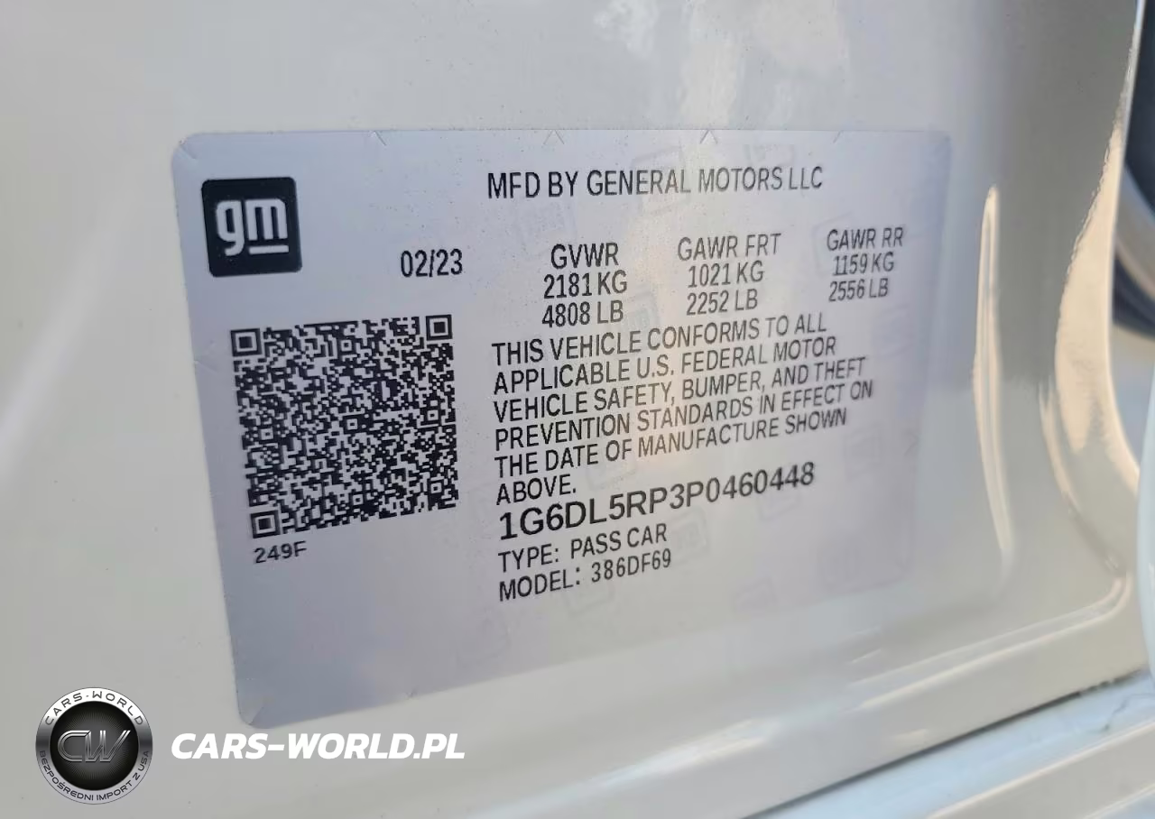 2023 Cadillac Ct4-V Blackwing VIN:1G6DL5RP3P0460448 - 12