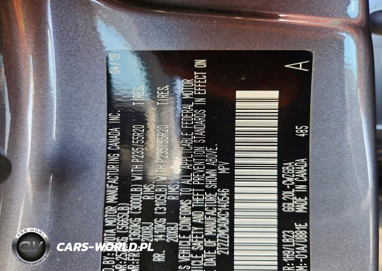 2019 Lexus Rx 350 Base VIN:2T2ZZMCA0KC140546 - 13