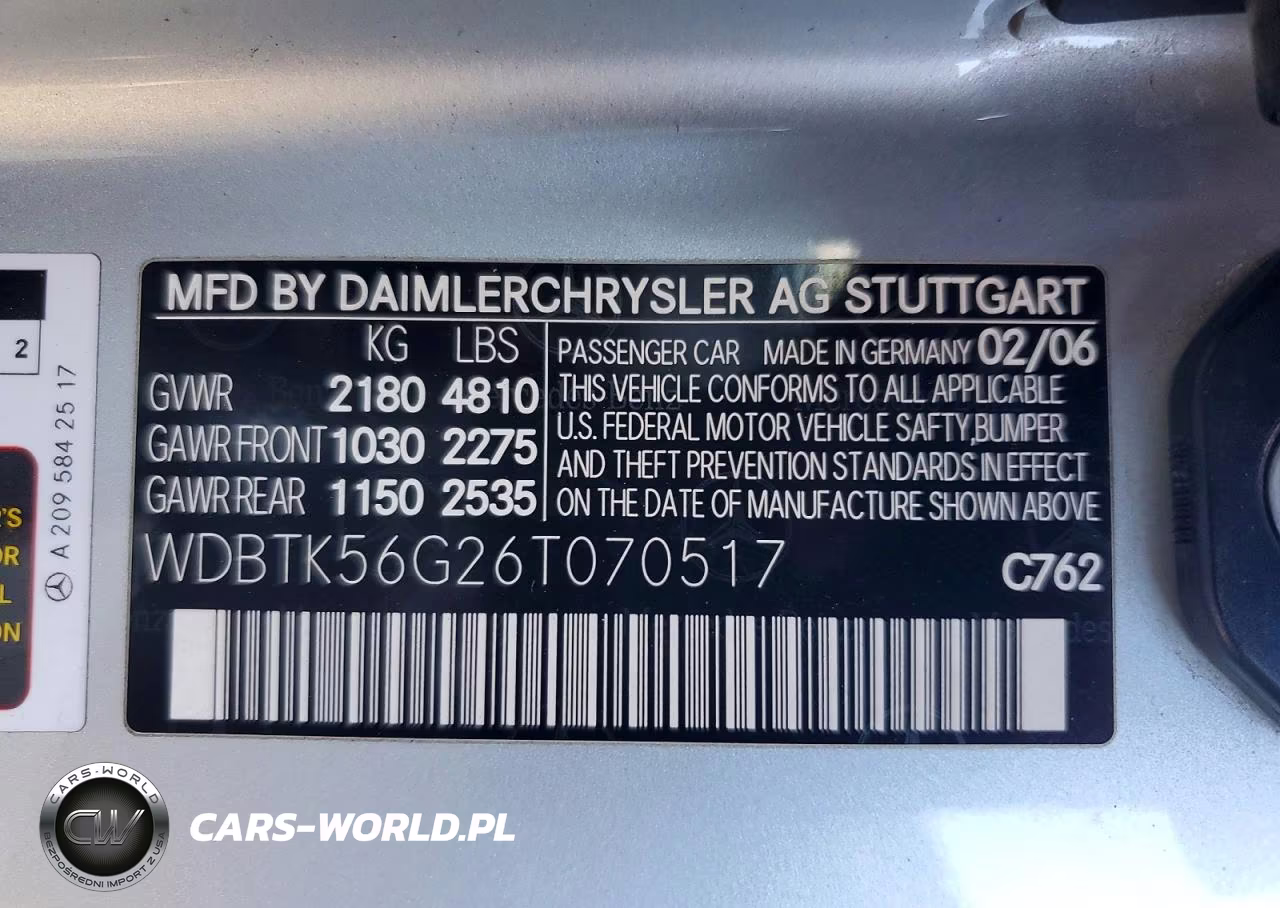 2006 Mercedes-Benz Clk 350 VIN:WDBTK56G26T070517 - 12