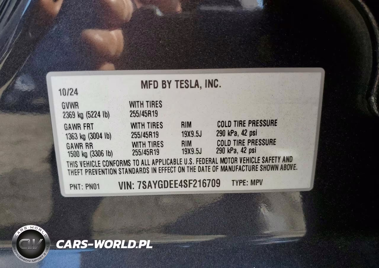 2025 Tesla Model Y VIN:7SAYGDEE4SF216709 - 13