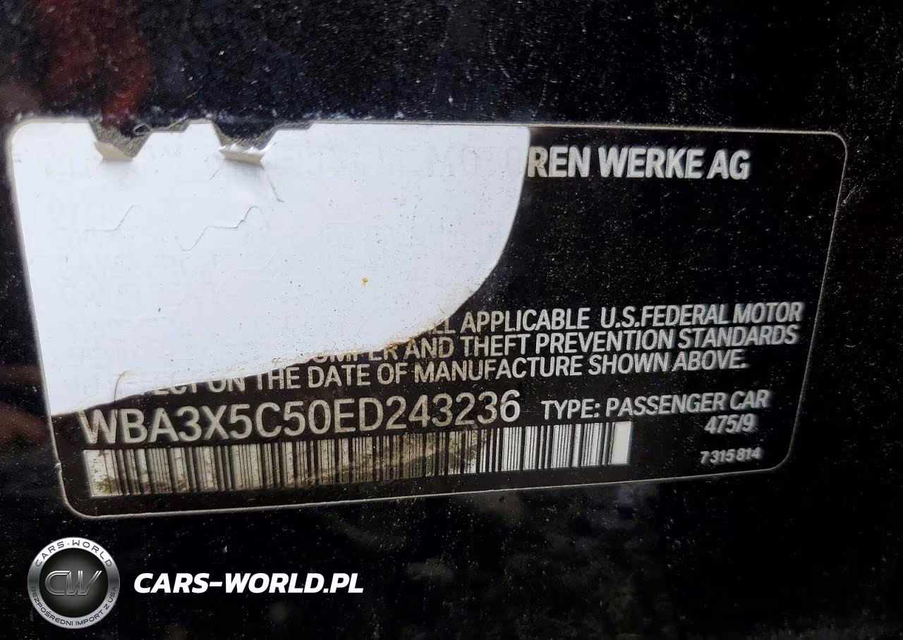 2014 BMW 328 Xigt VIN:WBA3X5C50ED243236 - 12