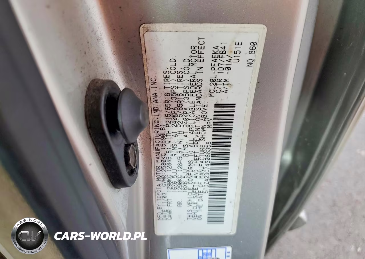 2004 Toyota Sienna Le 7 Passenger VIN:5TDZA23C74S088358 - 13