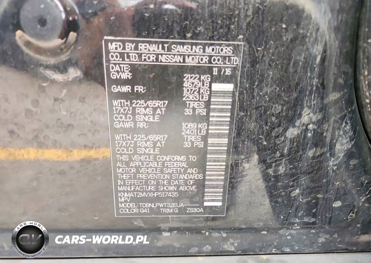 2017 Nissan Rogue S VIN:KNMAT2MVXHP517435 - 13