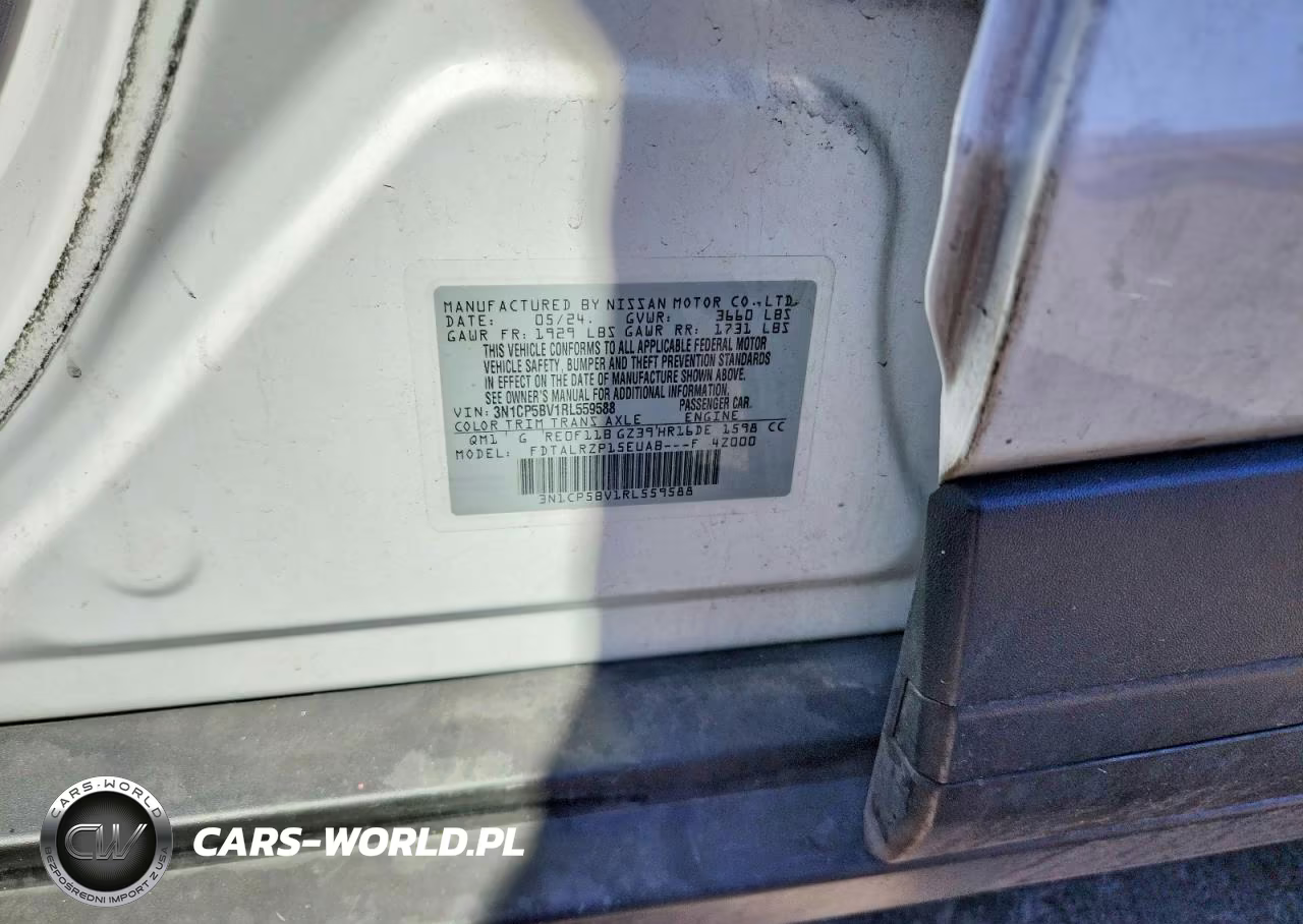 2024 Nissan Kicks S VIN:3N1CP5BV1RL559588 - 12