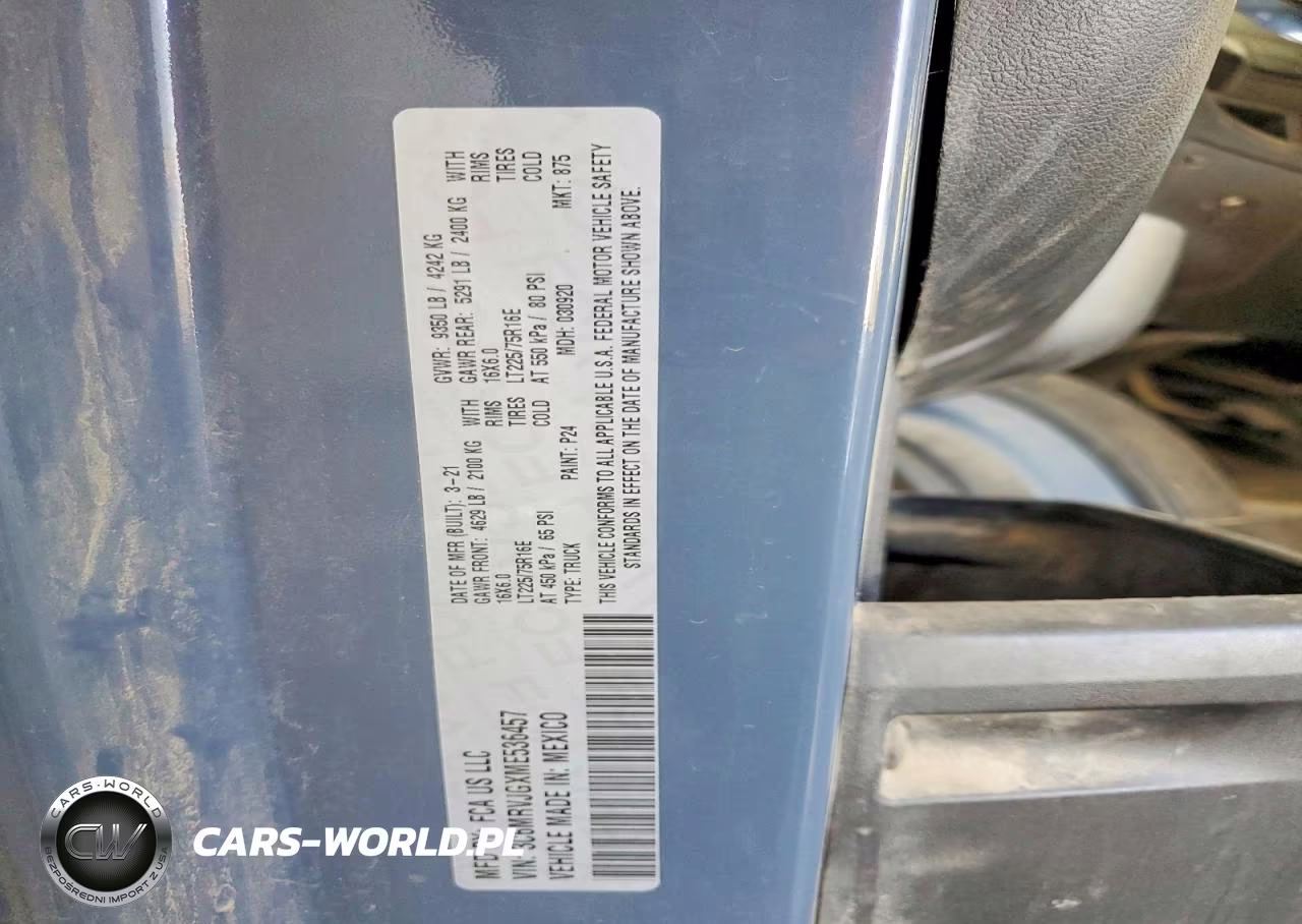 2021 Ram Promaster 3500 3500 High VIN:3C6MRVJGXME536457 - 13