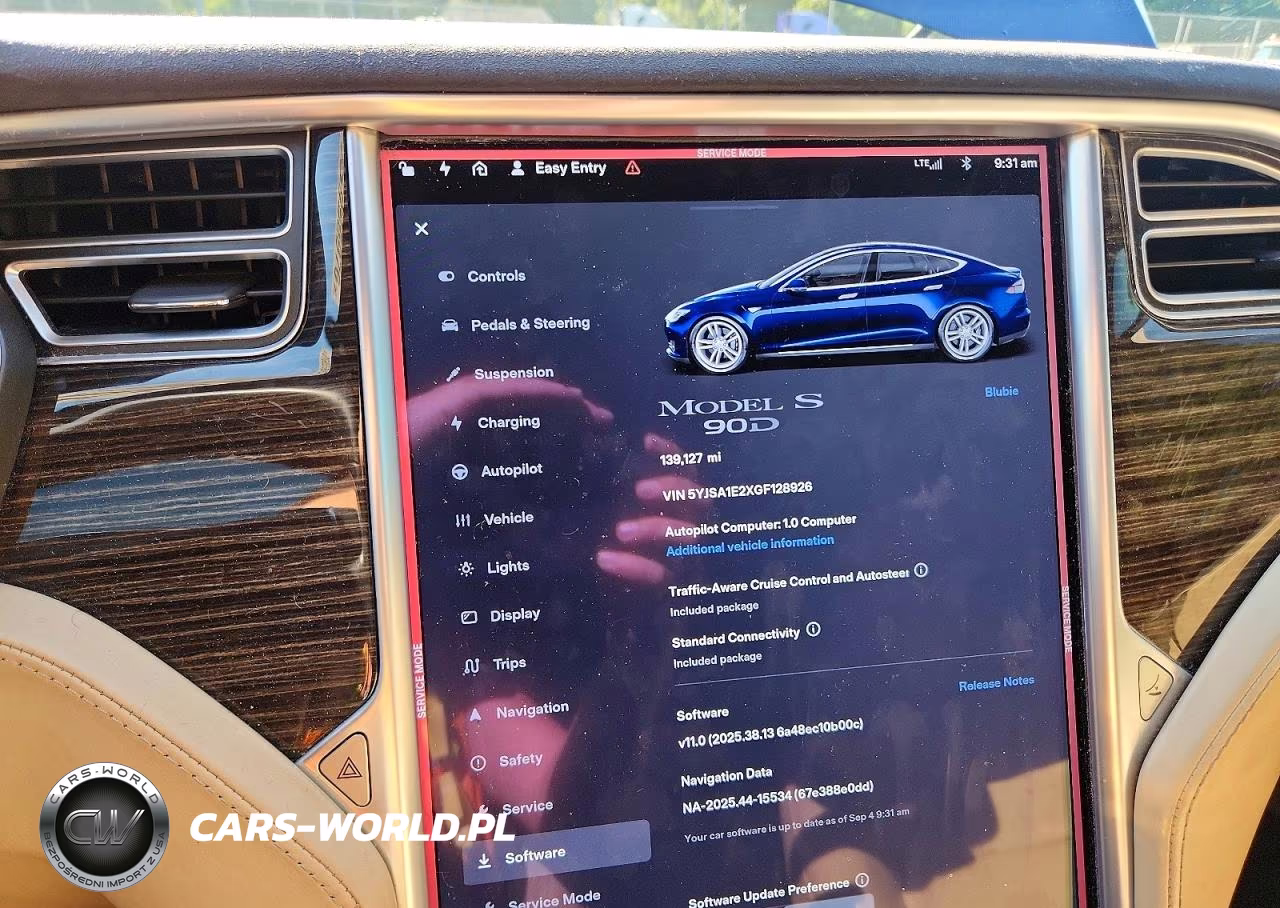 2016 Tesla Model S VIN:5YJSA1E2XGF128926 - 9