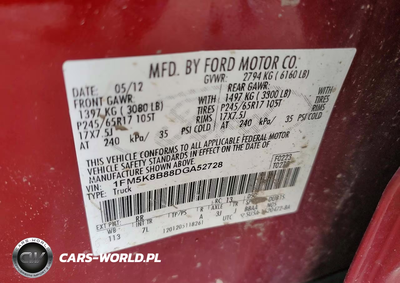 2013 Ford Explorer VIN:1FM5K8B88DGA52728 - 13
