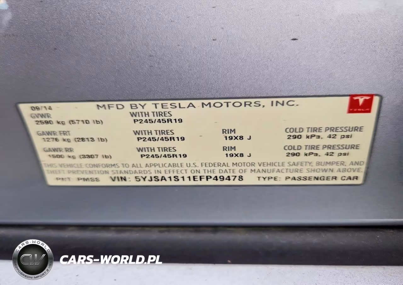 2014 Tesla Model S VIN:5YJSA1S11EFP49478 - 12