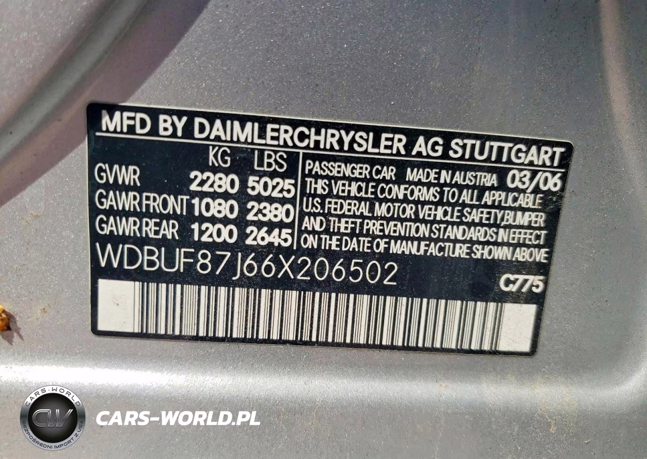 2006 Mercedes-Benz E 350 4Matic VIN:WDBUF87J66X206502 - 12
