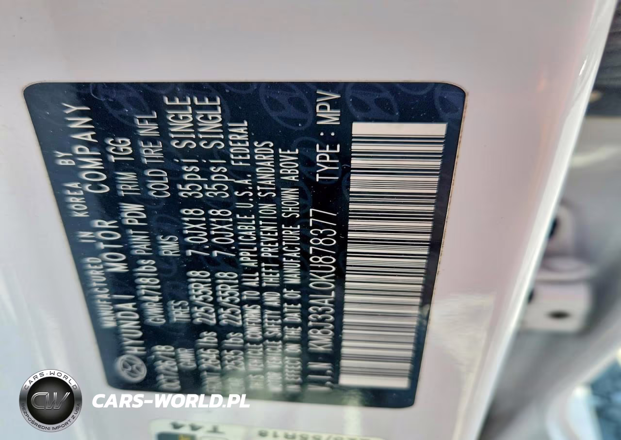 2019 Hyundai Tucson Sel VIN:KM8J33AL0KU878377 - 12