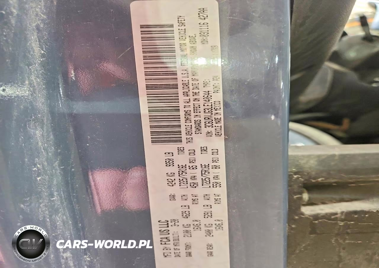 2020 Ram Promaster 3500 Delivery Van VIN:3C6URVJG3LE140644 - 13