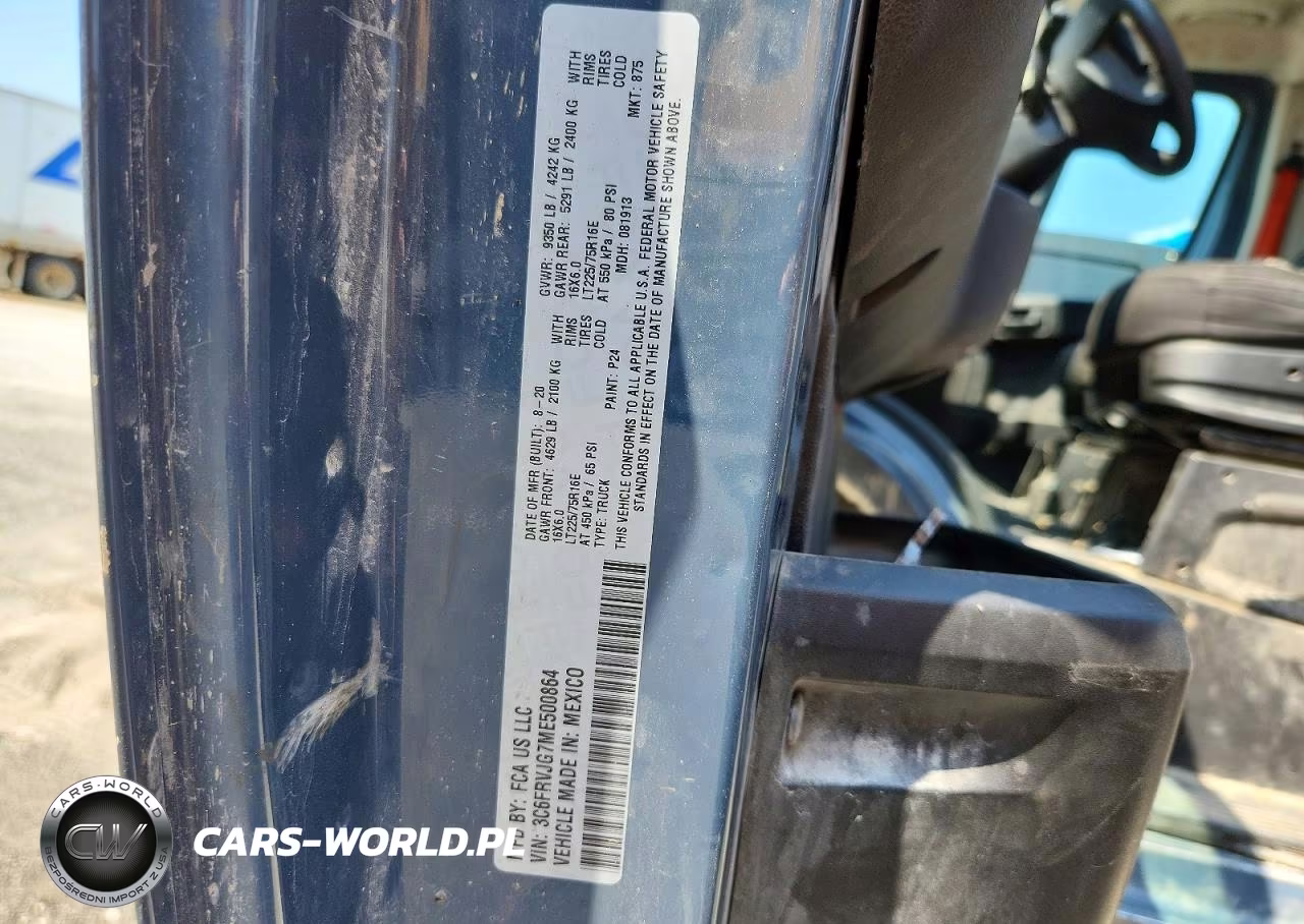 2021 Ram Promaster 3500 Delivery Van VIN:3C6FRVJG7ME500864 - 13