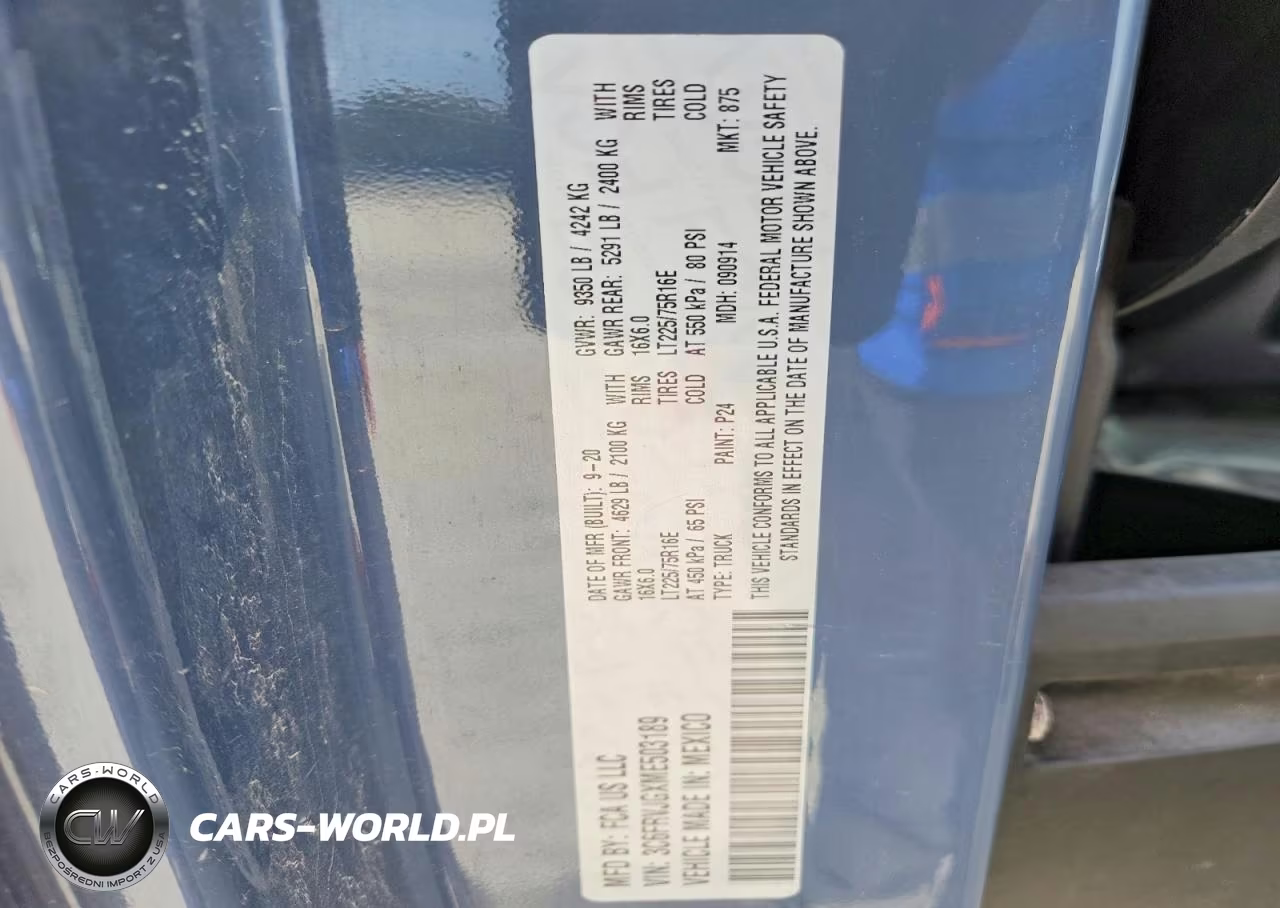 2021 Ram Promaster 3500 Delivery Van VIN:3C6FRVJGXME503189 - 13