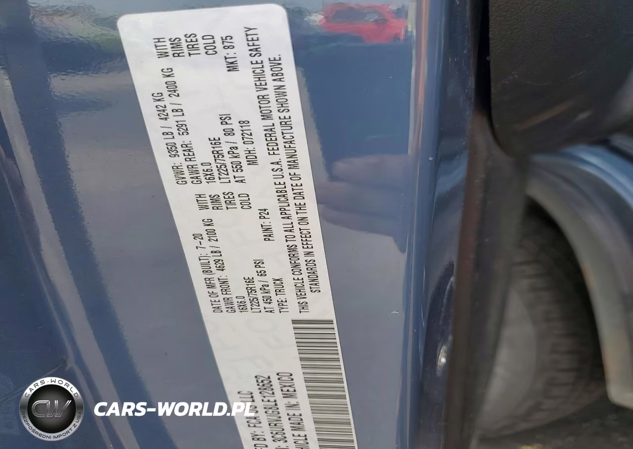 2020 Ram Promaster 3500 Delivery Van VIN:3C6URVJG8LE128652 - 13