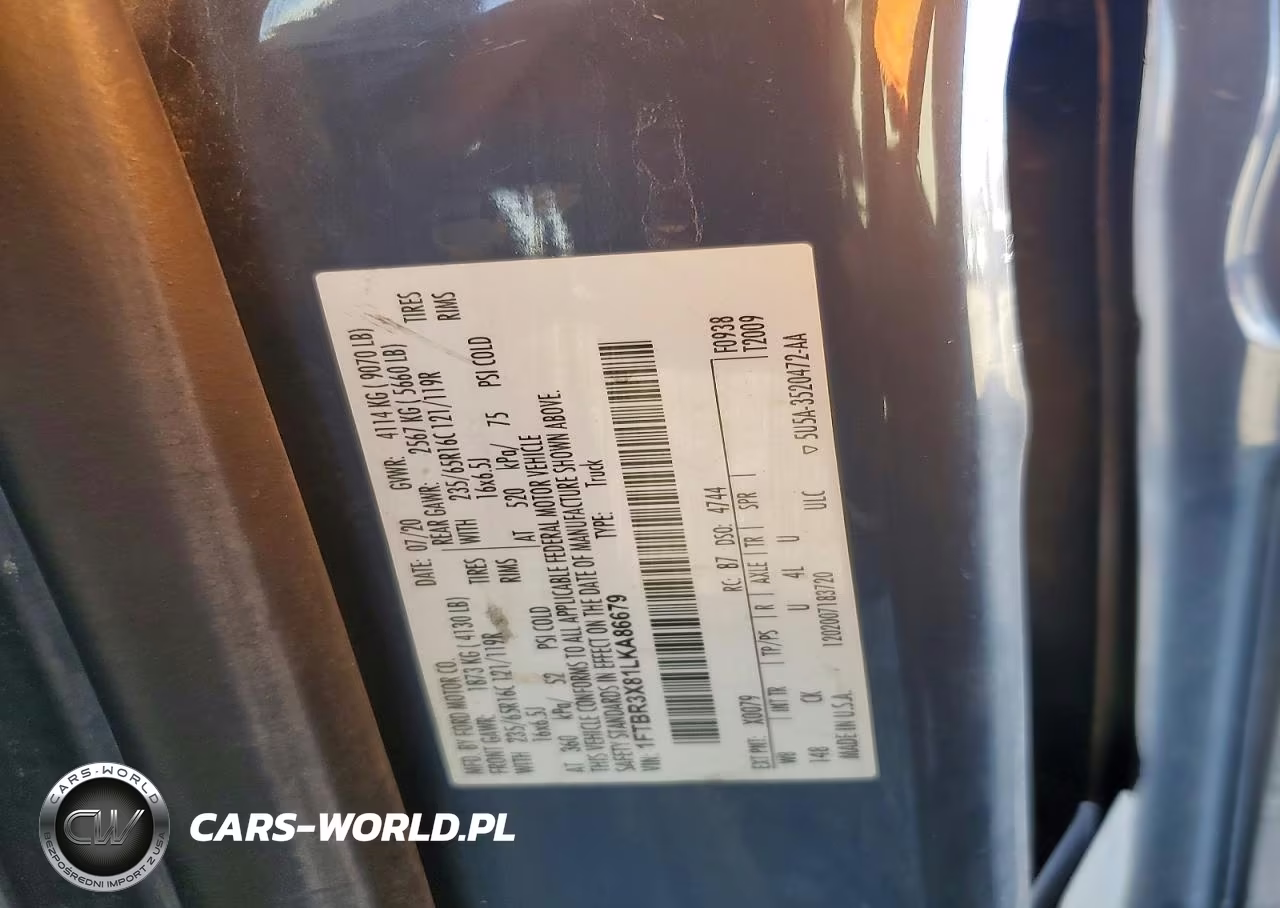 2020 Ford Transit 250 Delivery Van VIN:1FTBR3X81LKA86679 - 13