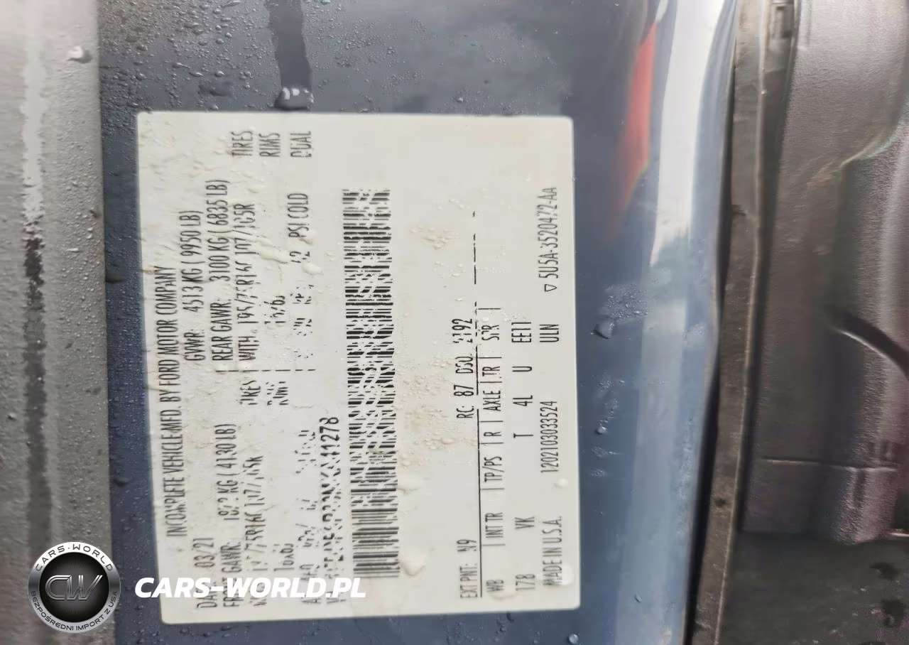 2021 Ford Transit Delivery Truck VIN:1FDDF6P80MKA41278 - 13