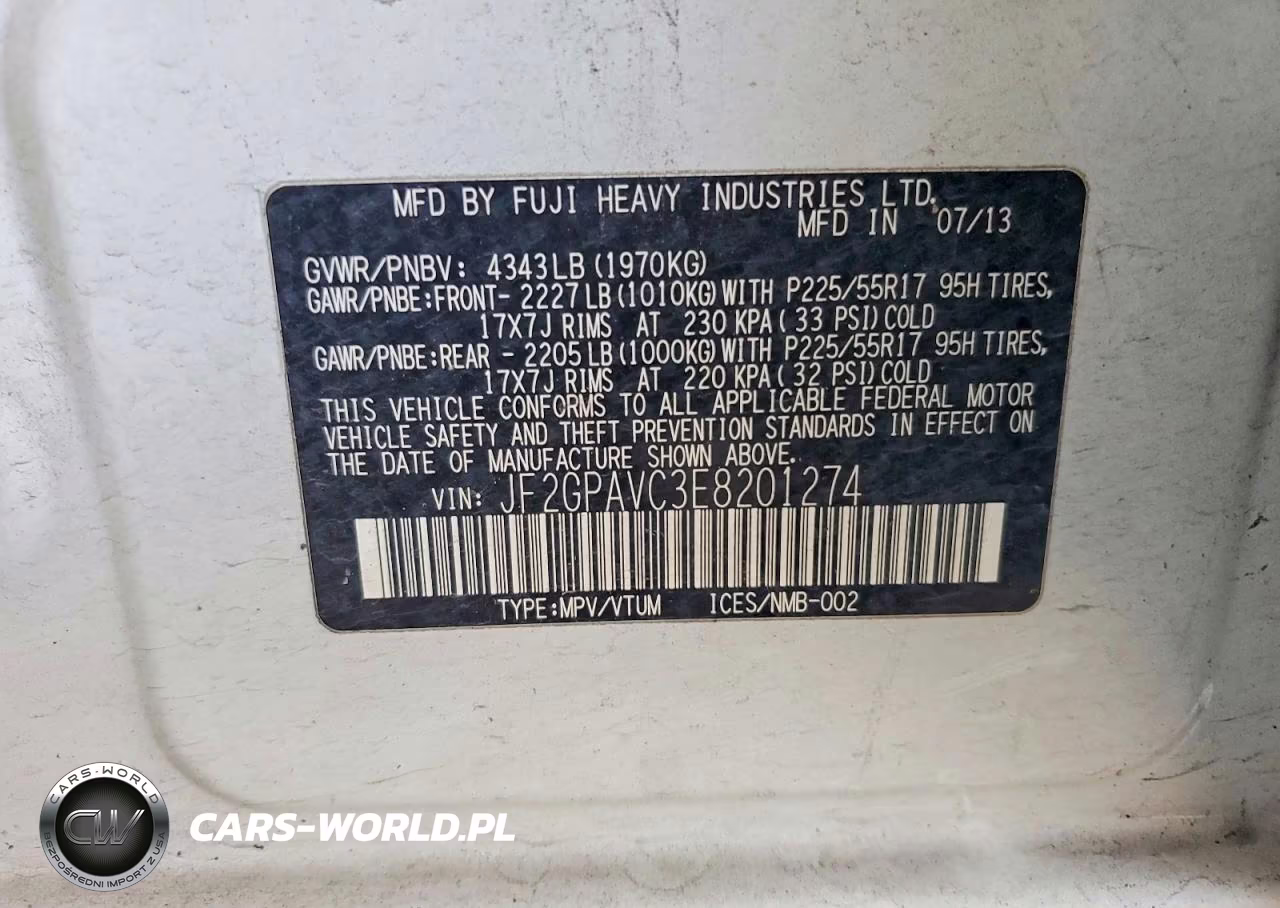 2014 Subaru Xv Crosstrek 2.0 Limited VIN:JF2GPAVC3E8201274 - 12