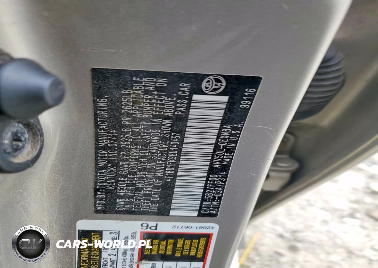 2014 Toyota Camry Hybrid Le VIN:4T1BD1FK9EU140457 - 12